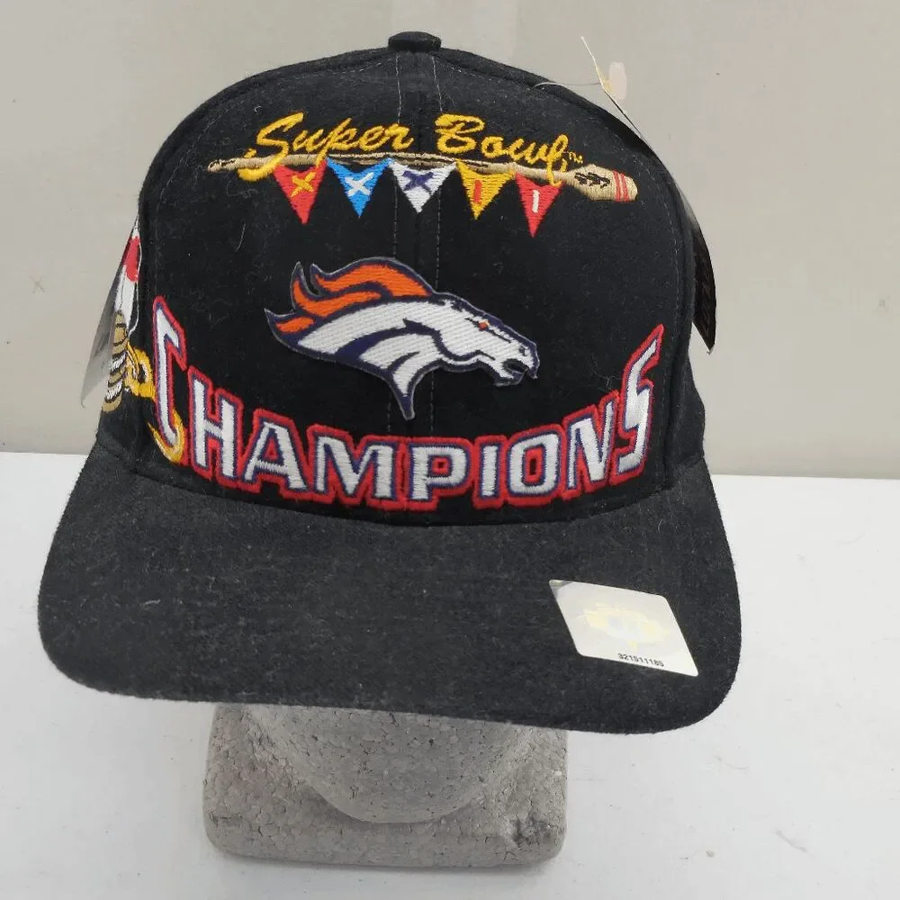 Denver Broncos Super Bowl XXXII 32 Champions Cap‎ Hat SnapBack 1998 NWT